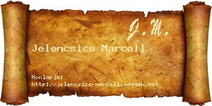 Jelencsics Marcell névjegykártya