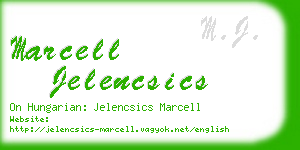 marcell jelencsics business card
